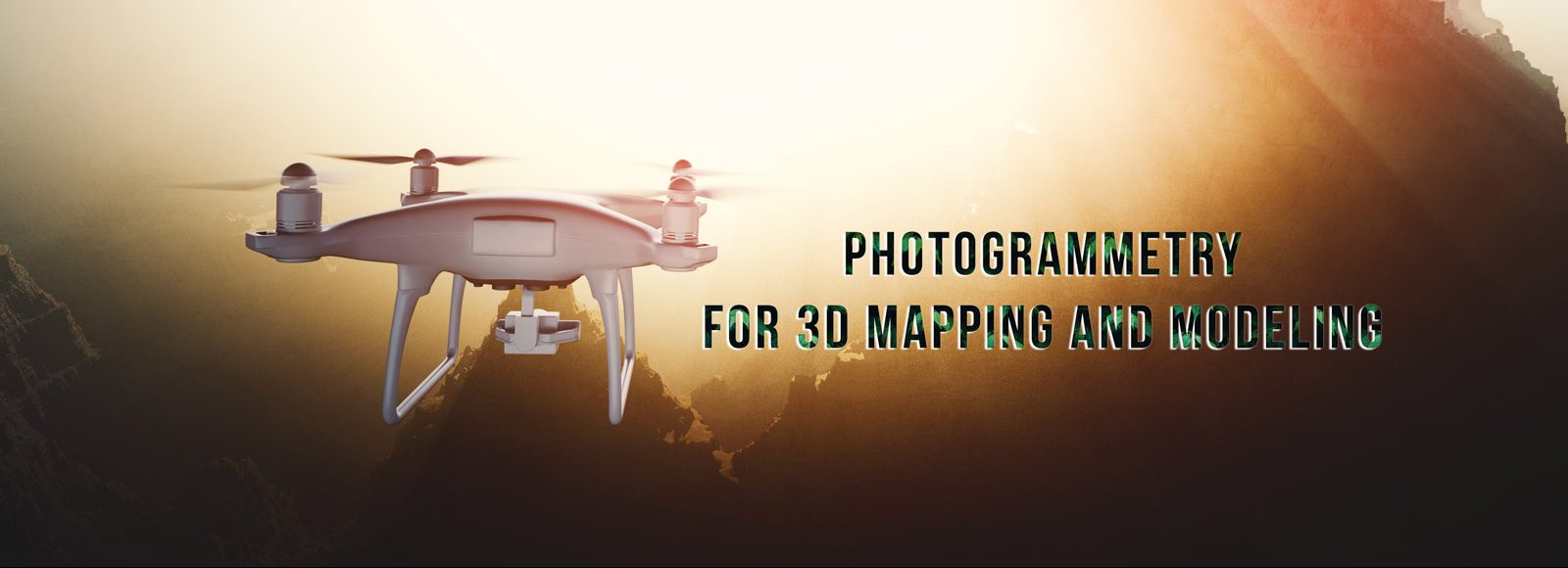 Image of this image features a drone flying against a dramatic sunset, highlighting its use in photogrammetry for 3d mapping and modeling. the scene captures the drone technology in action, emphasizing aerial surveying and precision mapping applications. ideal for search terms like "dr